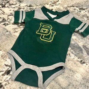 Infant Baylor Green and Gray  Bodysuit